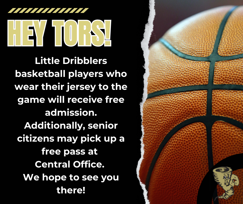Little Dribblers basketball players who wear their jersey to the game will receive free admission