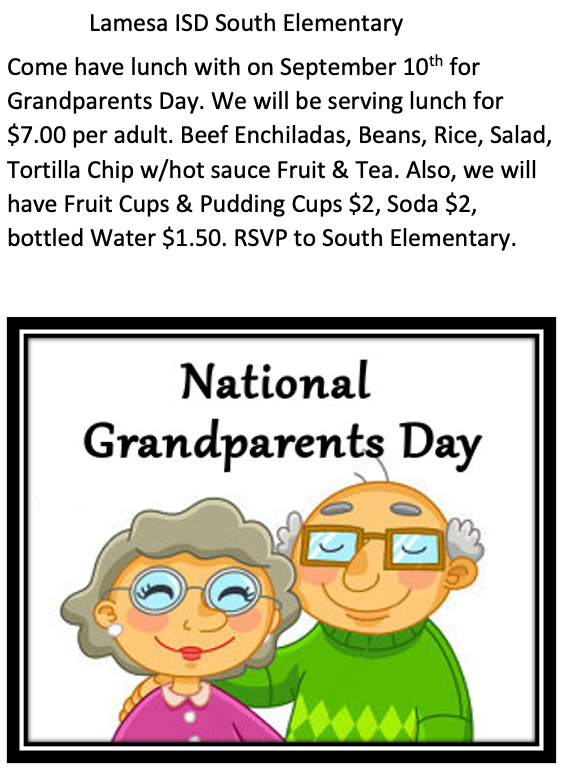 SE Grandparent's Day Lunch