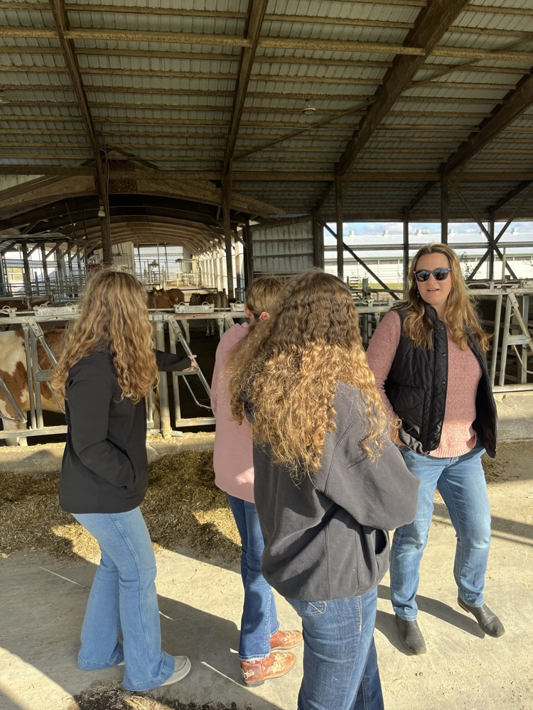 students listening to tour
