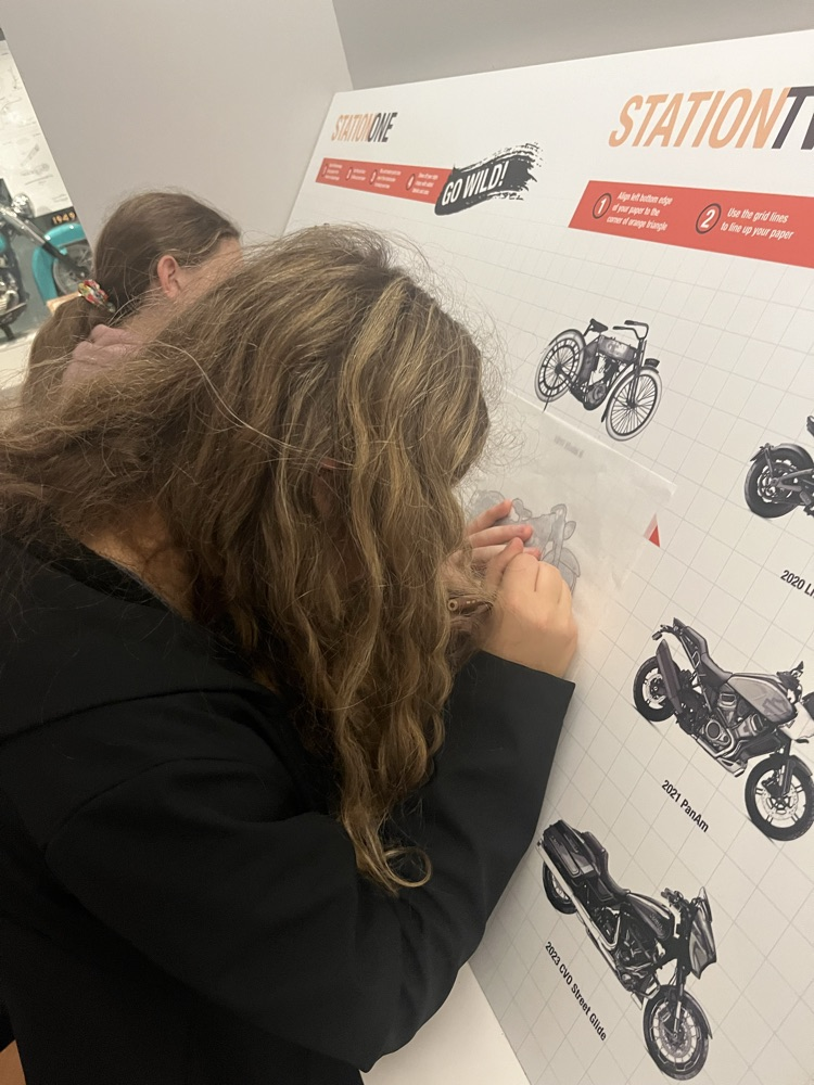 students designing a motorcycle