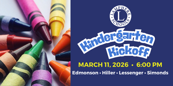 kindergarten kickoff march 11, 2026 at all four elementaries. 6:00pm