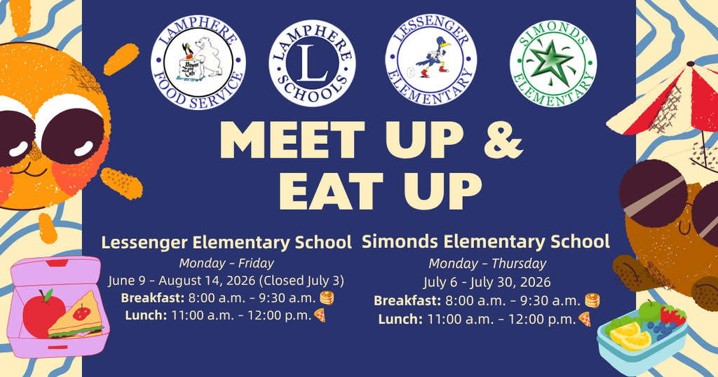 School Summer feeding program graphic with details. All details in graphic are provided in the text of the post.