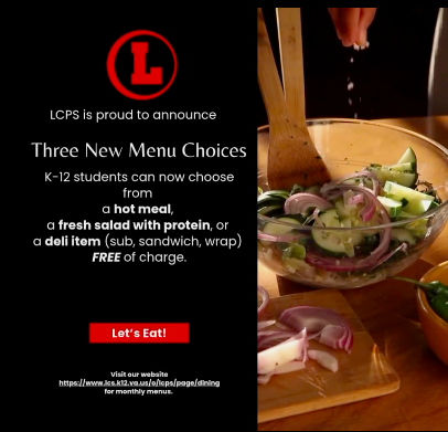 Three new menu choices