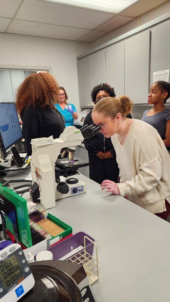 8th grade Emily Hudgins exploring healthcare jobs