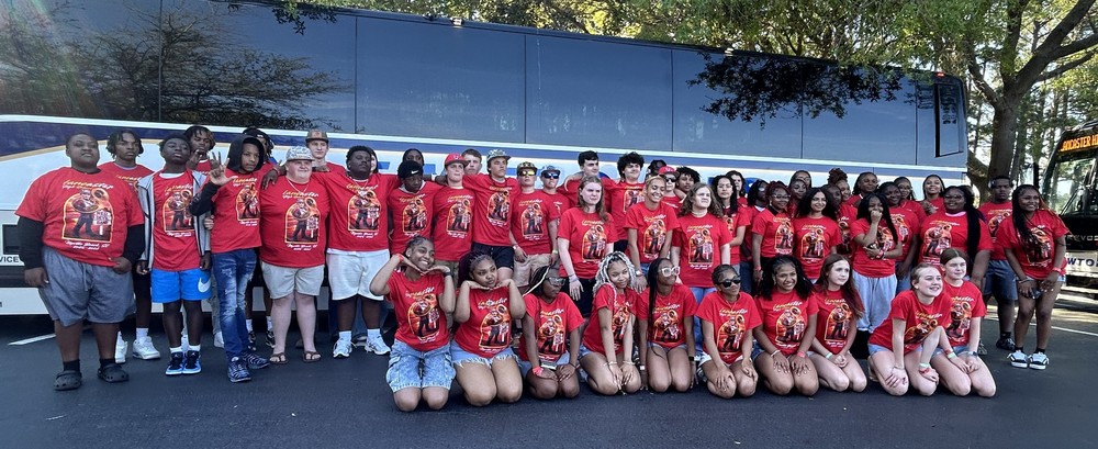 Picture of the LHS Red Devil Band in Myrtle Beach