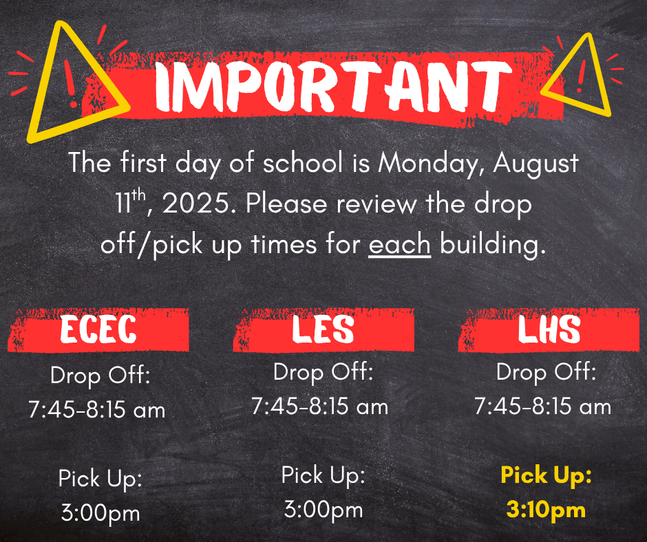 Drop off/pick up times