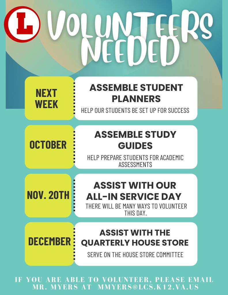 Volunteers needed