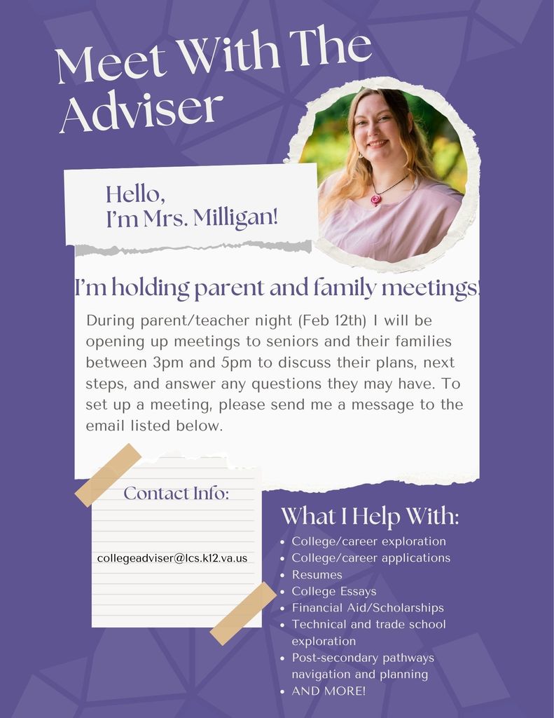 LHS College Adviser Meetings Available