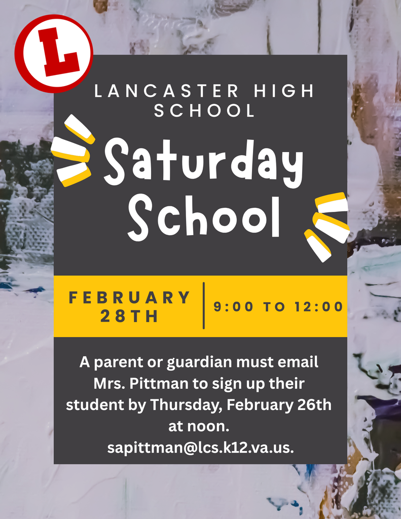 Saturday School Info.