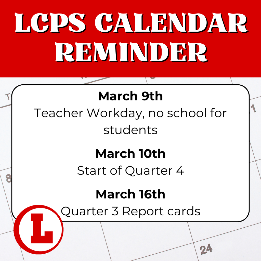 No school for students March 9th. Quarter 4 starts on March 10th. Quarter 3 Report cards come back on March 16th.