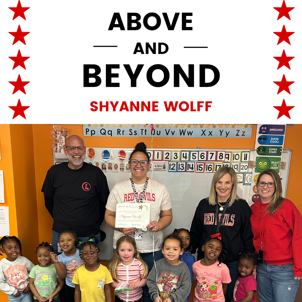 Shyanne Wolff receives their Above and Beyond award