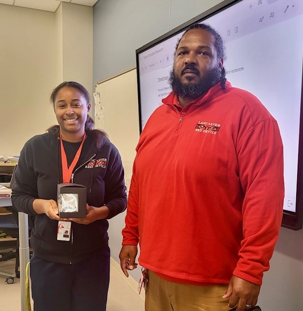September Teacher of the Month- Ms. Bryant.