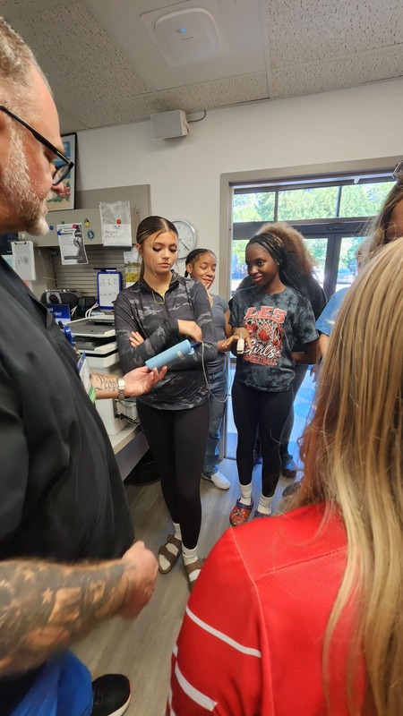 7th and 8th grade students exploring the healthcare field