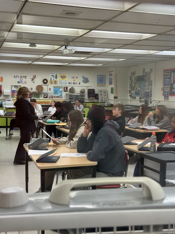 Mrs. Seaver's honor biology class