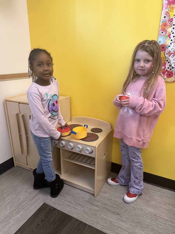 Mrs. Crittendens students with pretend-play