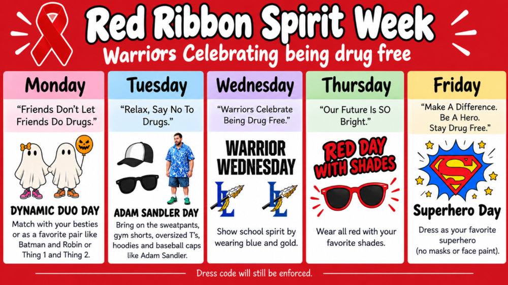 Red Ribbon Spirit Week Flyer