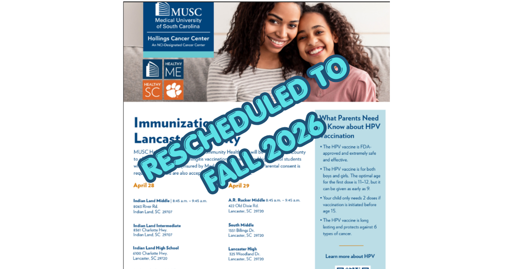 Rescheduled to fall 2026