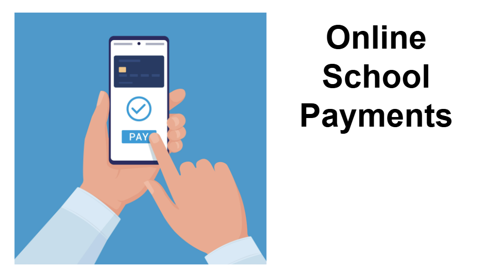 Picture of a person holding a cell phone to pay