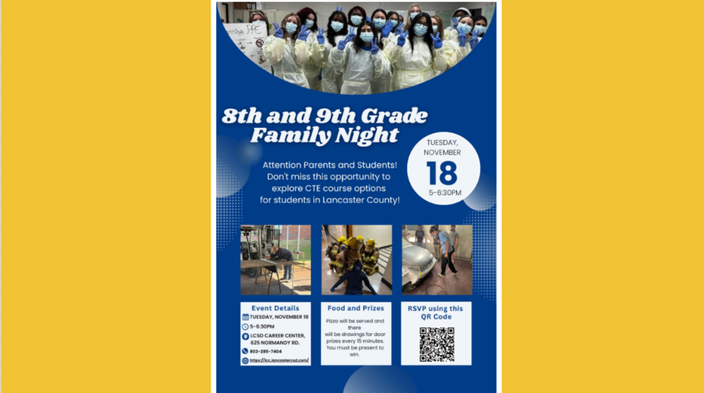 image of career night flyer