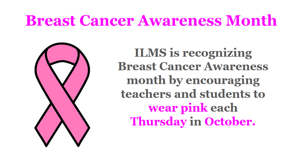 image of a clipart pink breast cancer ribbon