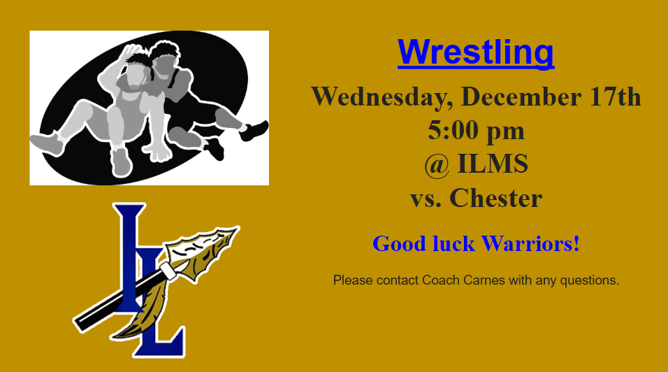 Picture of wrestlers and the IL logo