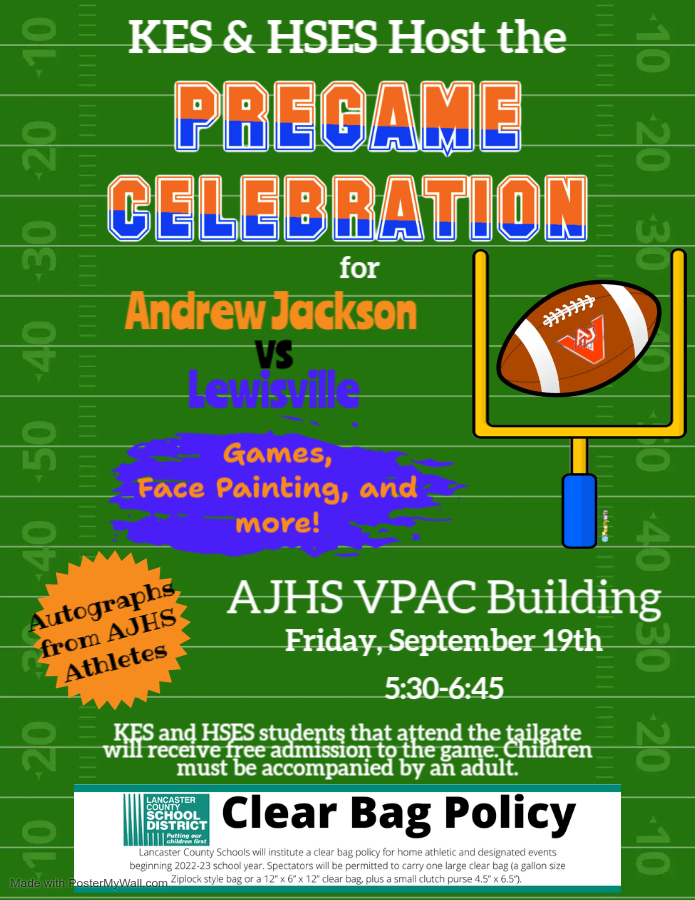 AJ Tailgate Event Flyer