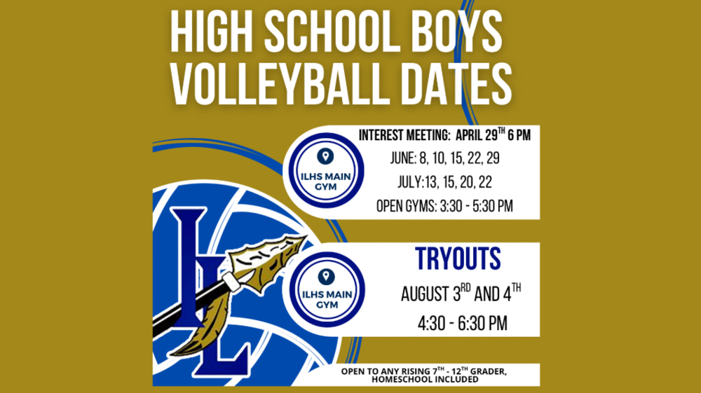 Picture of the IL logo on a volleyball