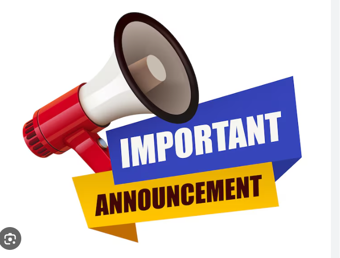 important announcement
