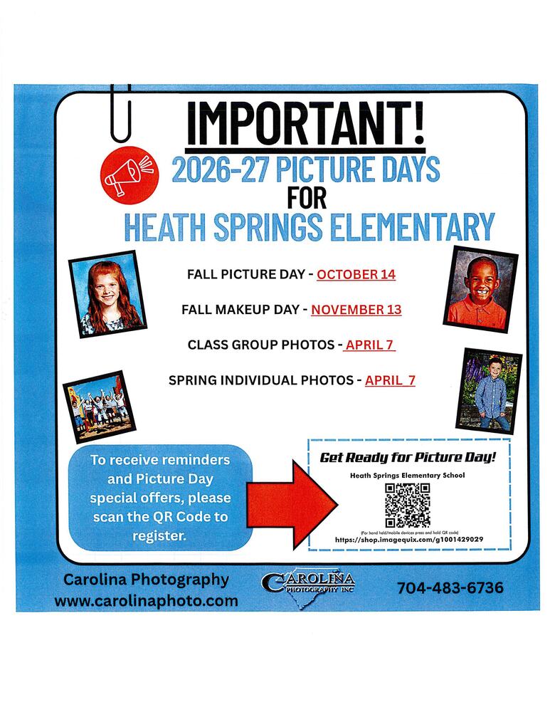 2026-2027 Picture Days