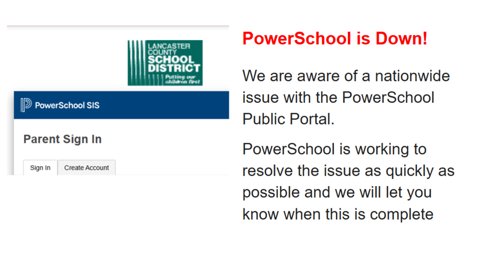 image of powerschool sign in page