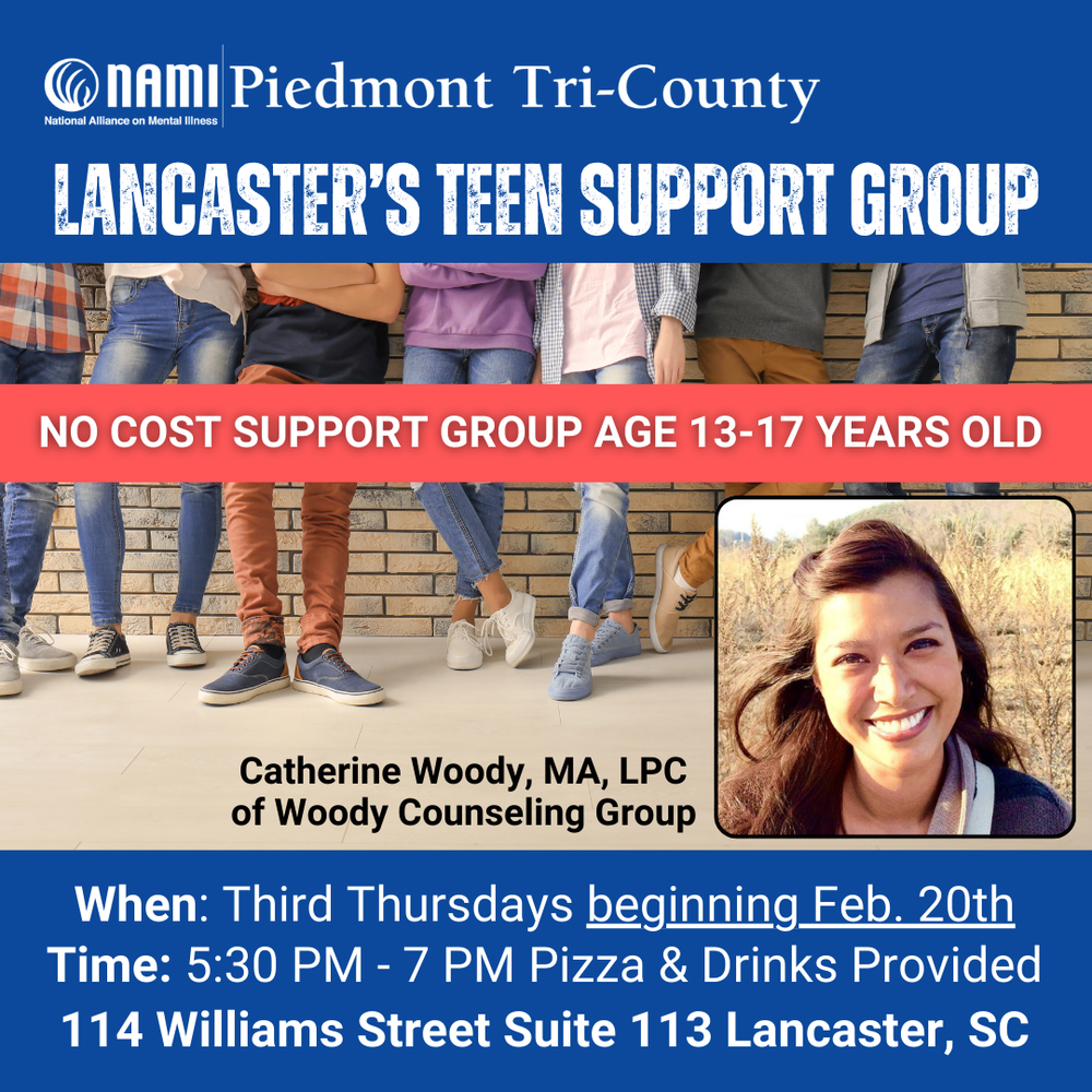 NAMI Piedmont Tru-county Lancaster's Teen Support Group