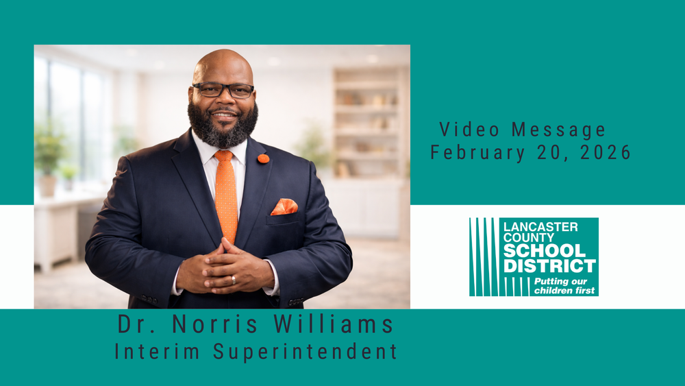 Video Message 2/20/26 - Dr. Norris Williams, Interim Superintendent