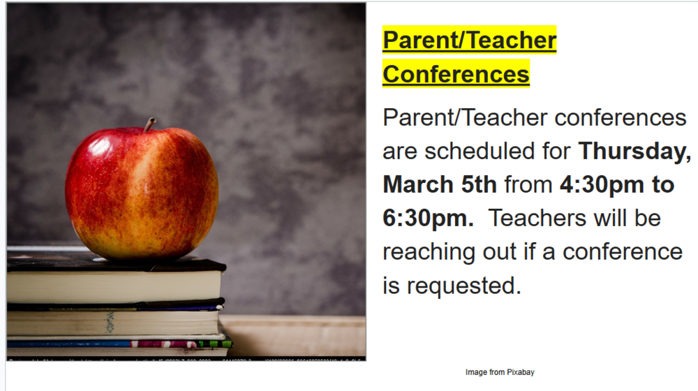 image of an apple on books