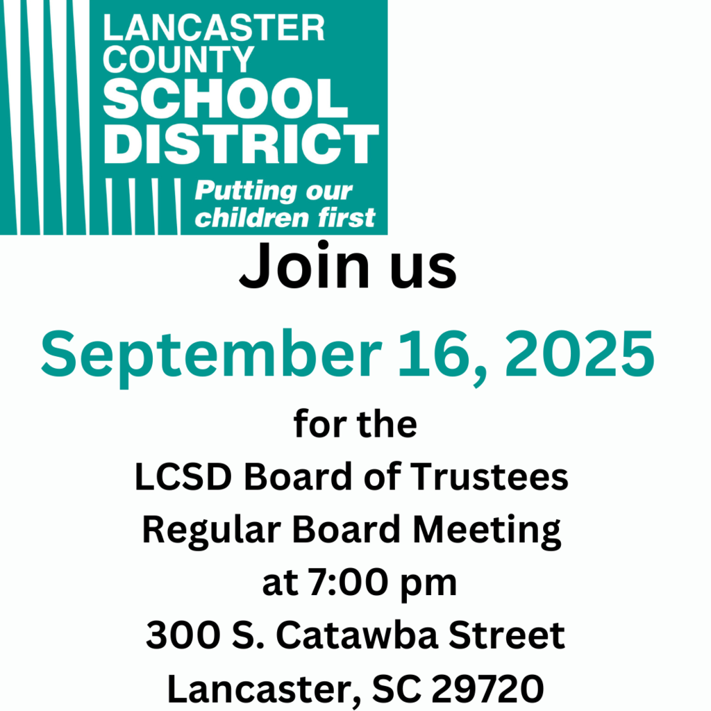 Upcoming Lancaster County School Board of Trustees Meeting