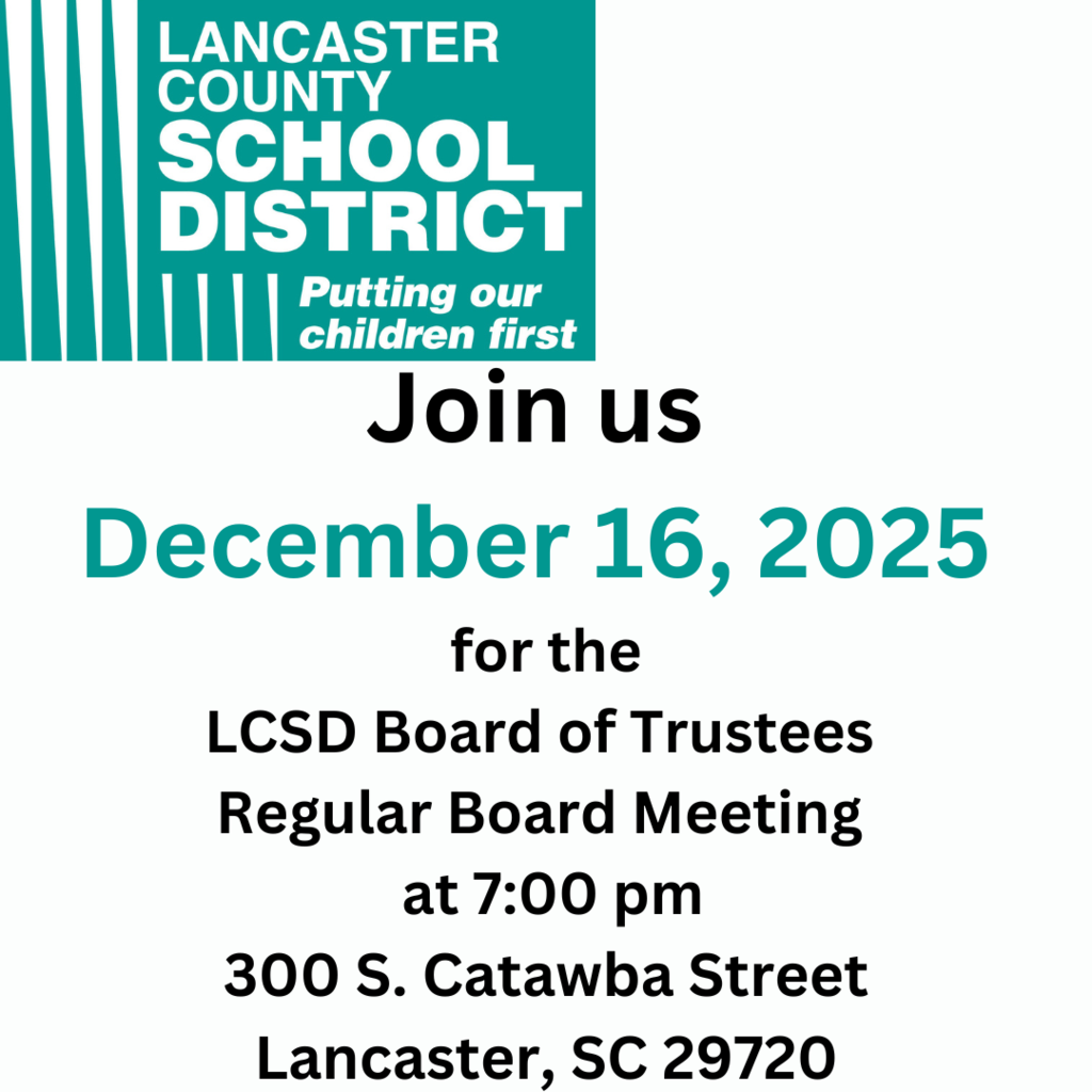 Upcoming Lancaster County School Board of Trustees Meeting