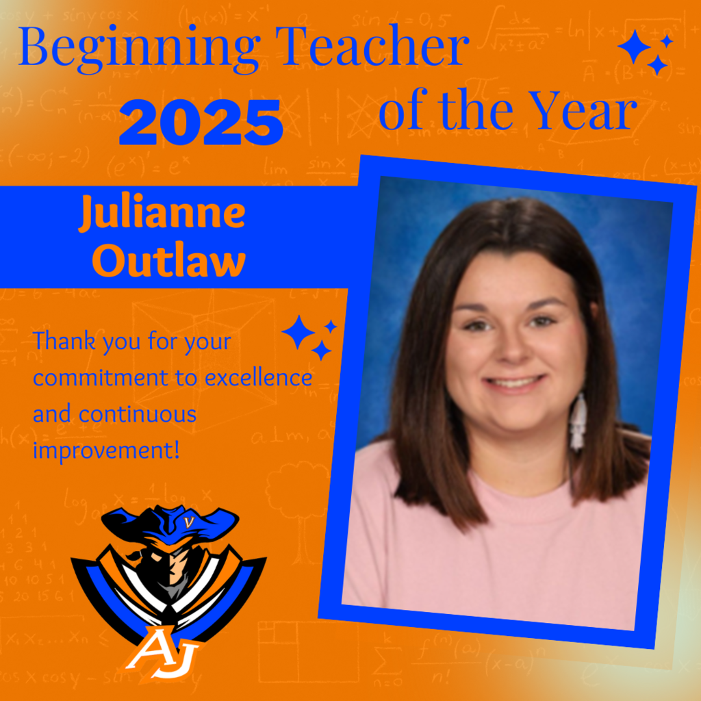Ms. Outlaw's Beginning Teacher of the Year announcement