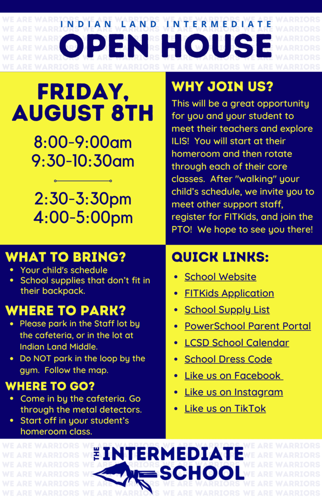 Information about open house
