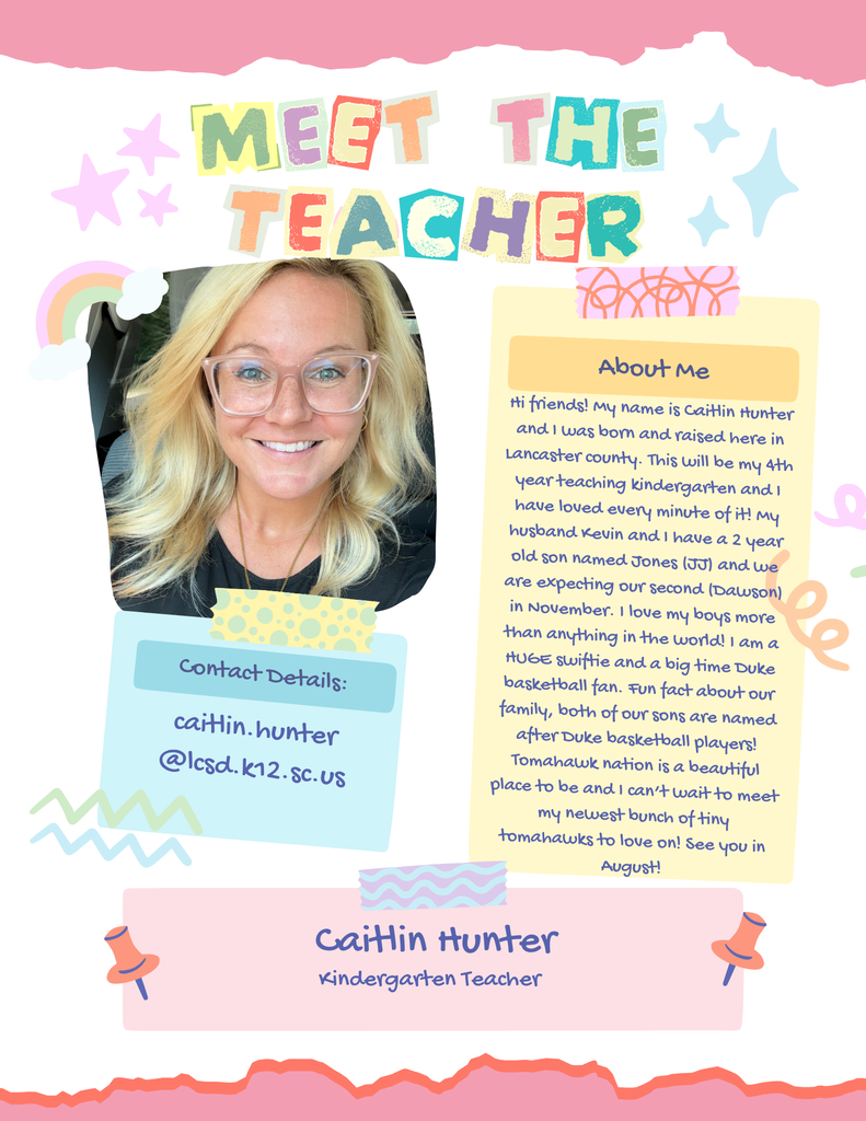 meet the teacher - Kindergarten