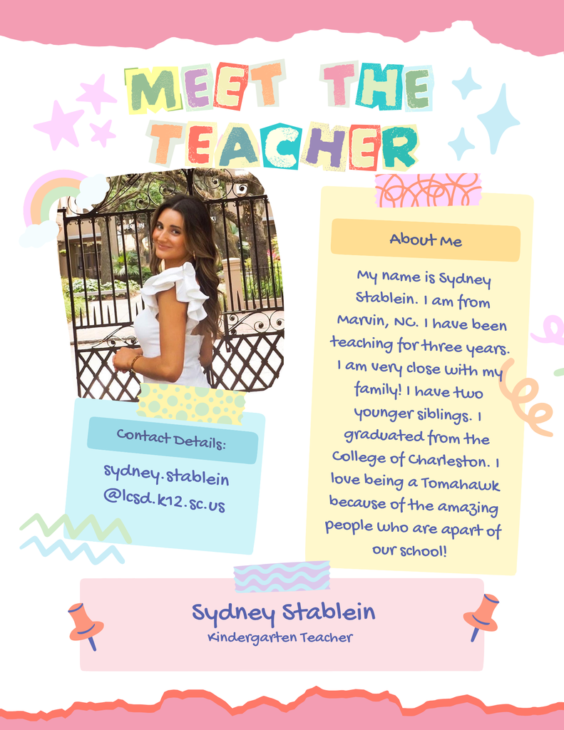 meet the teacher - Kindergarten