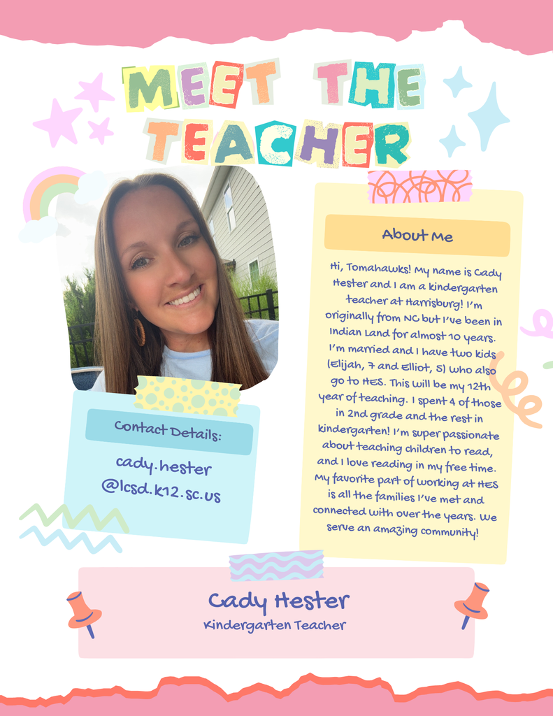 meet the teacher - Kindergarten