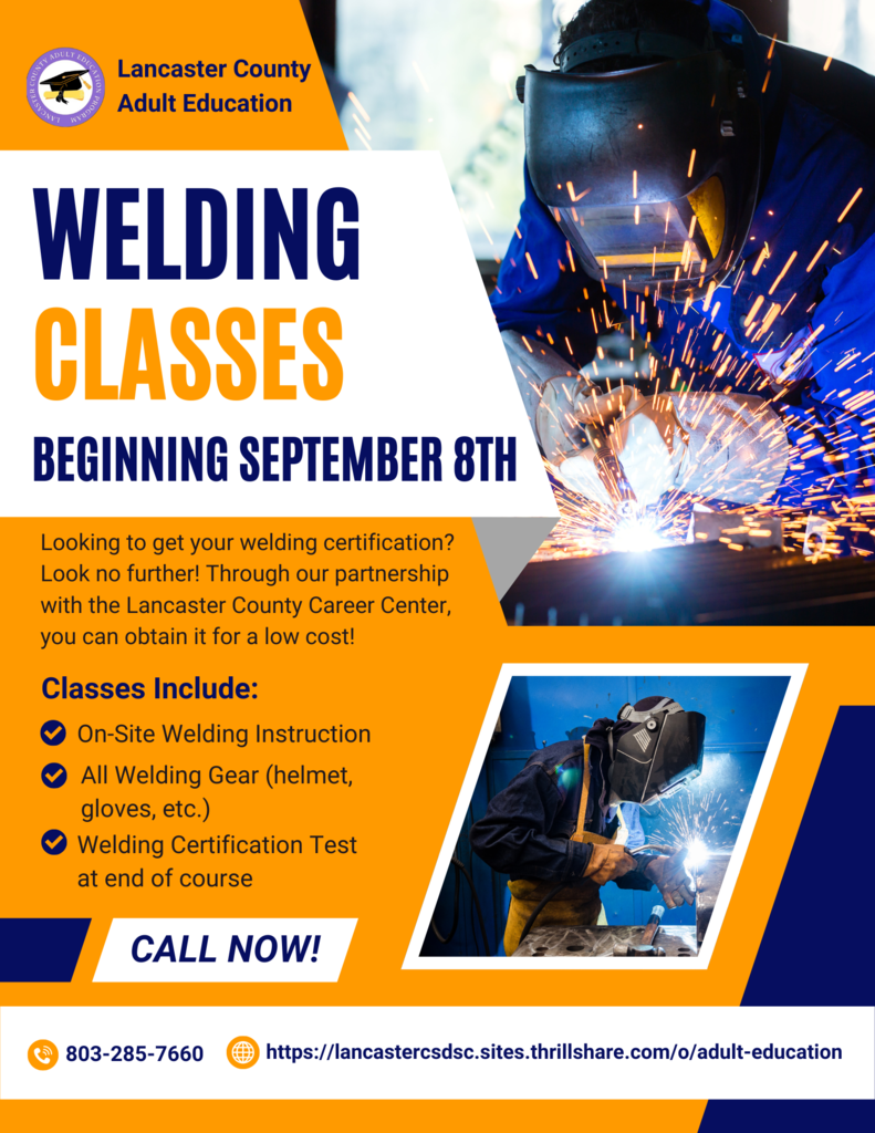 Welding Class Flyer