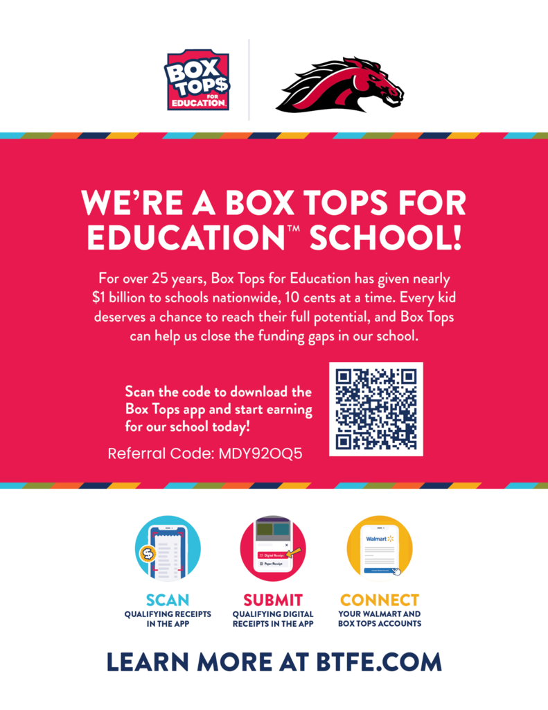QR code to download app for Box Tops for Education