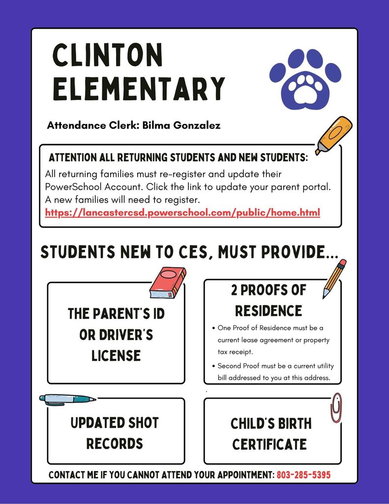 Attention: CES New and Returning Students...