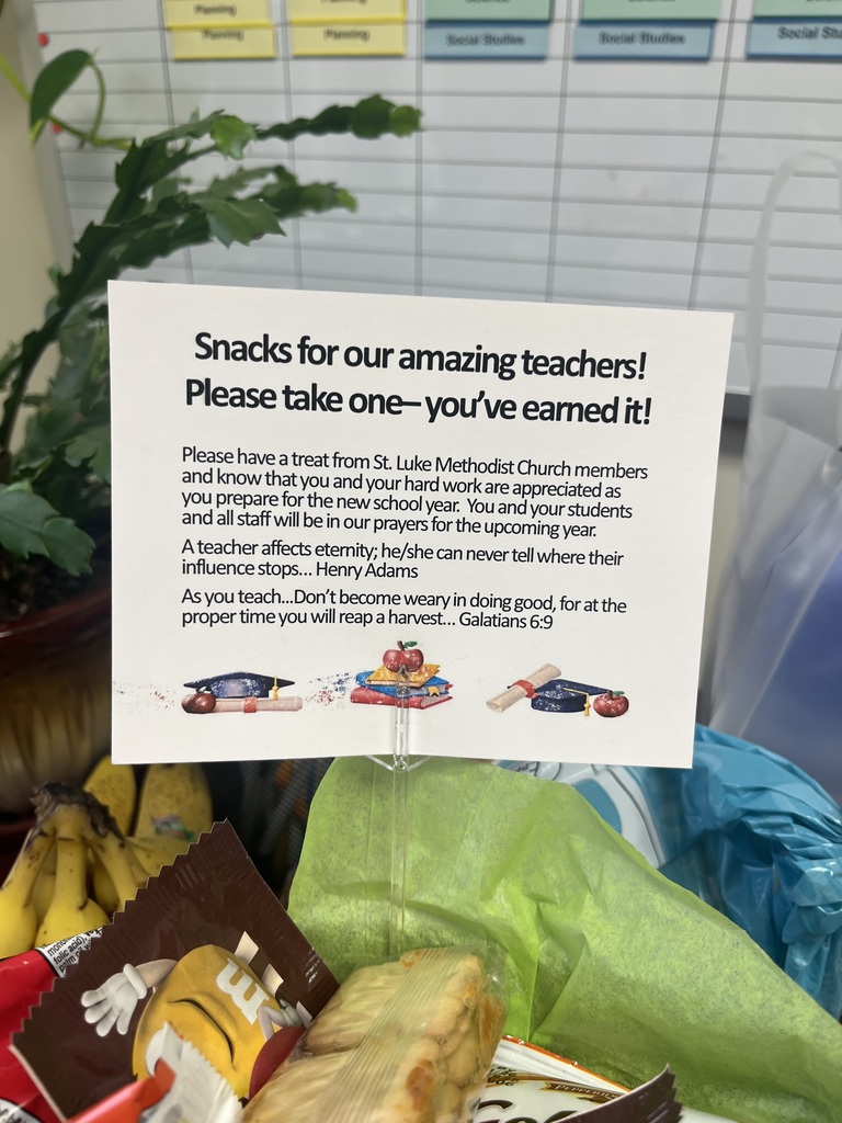 Message about St Lukes Methodist Church to teachers of SMS