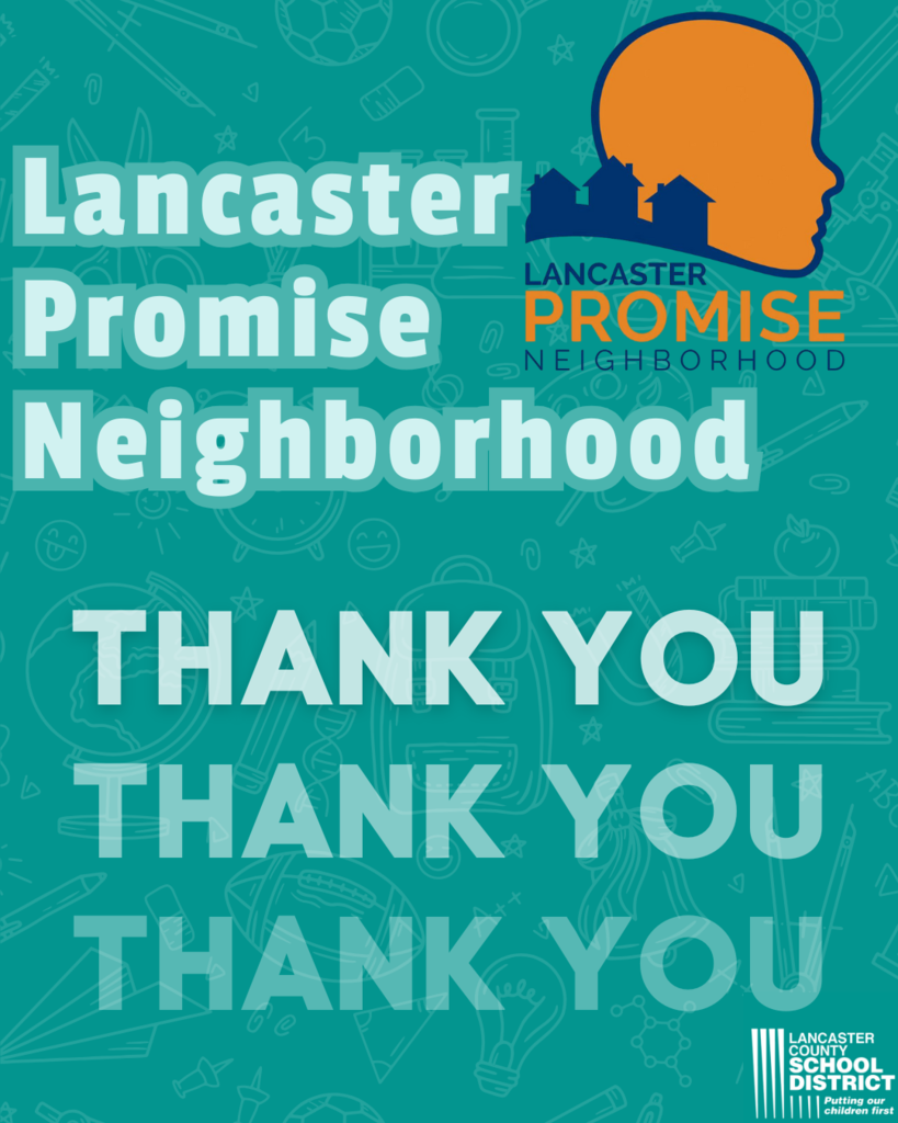 Lancaster Promise Neighborhood - Thank you