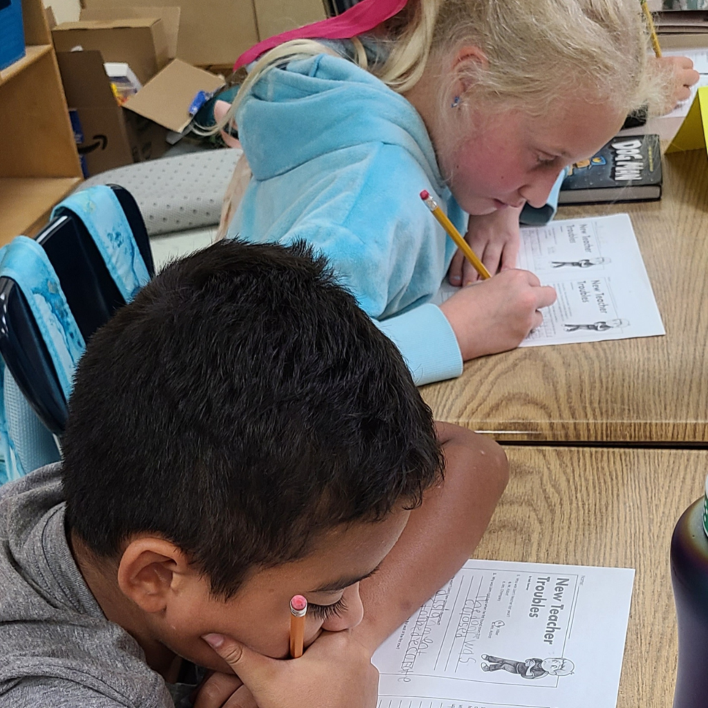 students working together