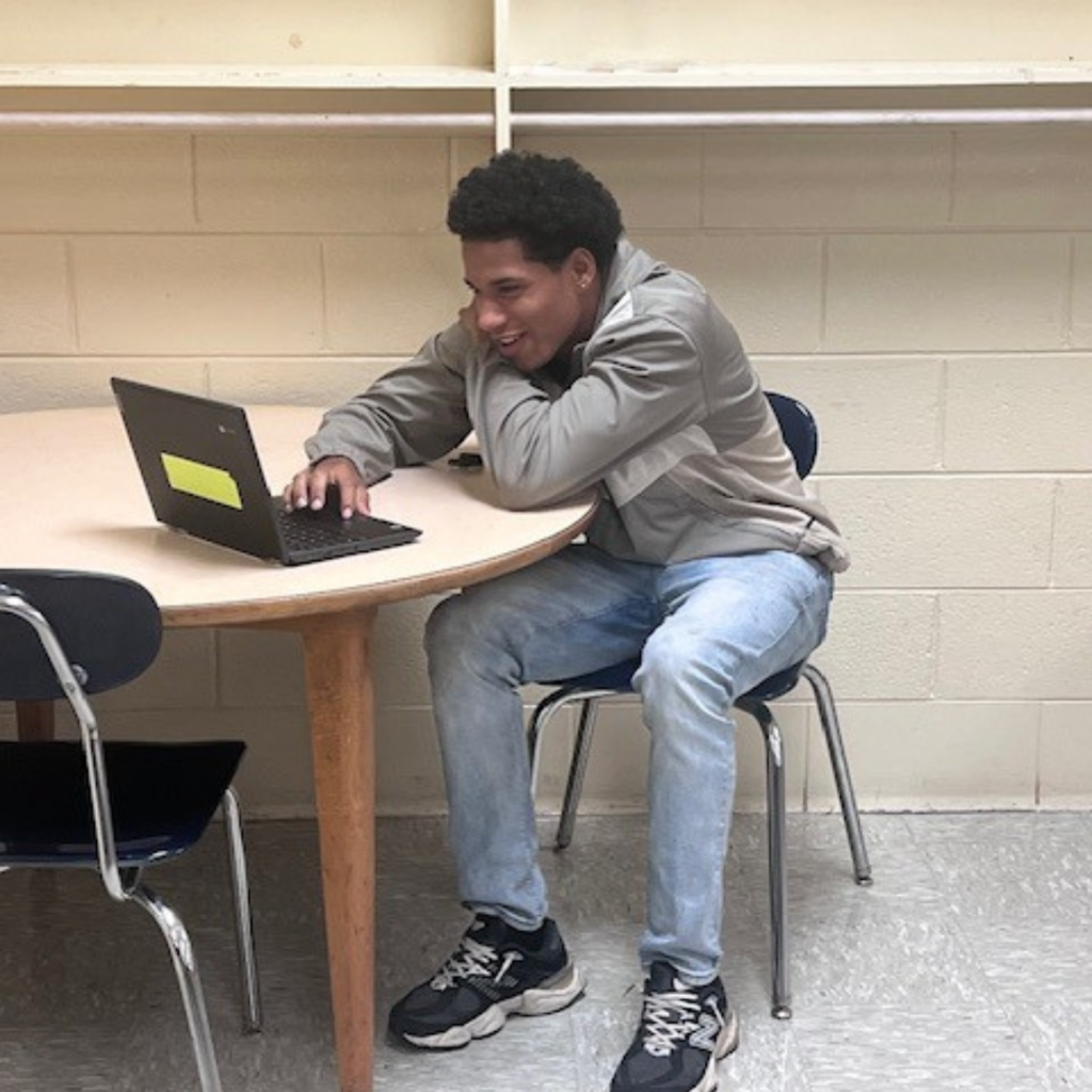 Students having fun in class