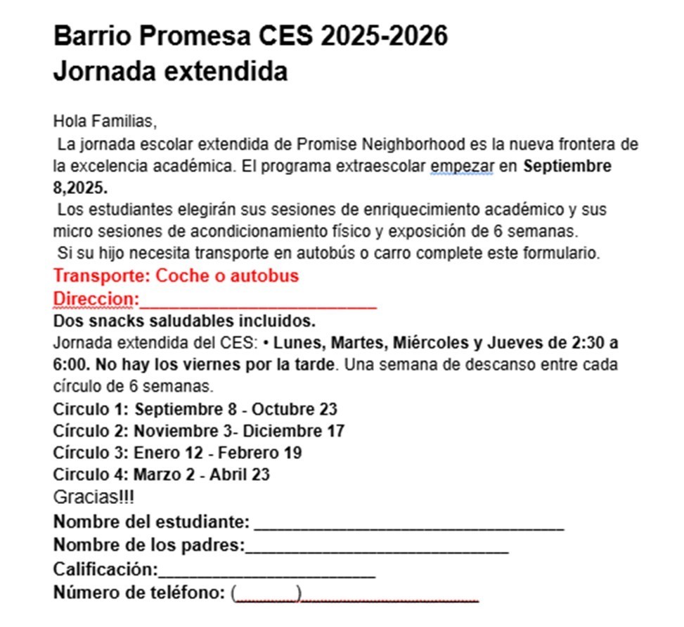 Spanish_ PN Extended Day
