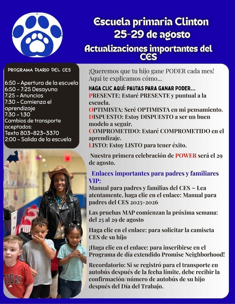 Spanish_Aug. 25-29_CES Parent & Family Update 