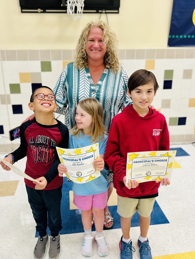 Ms. Dalton with the Principal's Choice Award winners